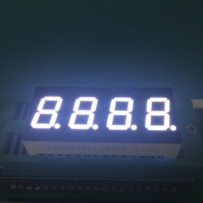 0.4-inch 4-Digit 7 Segment Ultra Bright White Common Cathode LED Display for Instrument Panel