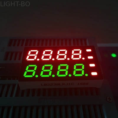 Dual Colour 8 Digits 7 Segment LED Display High Luminous Intensity Easy Assembly