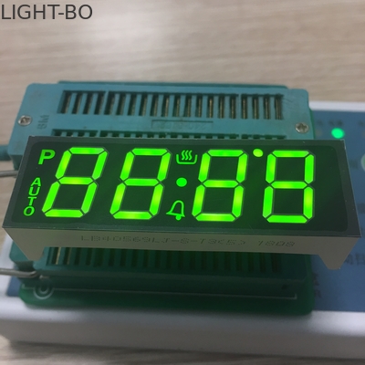 SMT PINS Custom LED Display 7 Segment 4 Digit Super Bright Green For Oven Controller