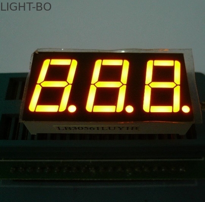 CC/CA Polarity 3digit 7 Segment LED Display Common Anode 37.6 X 19mm Outer Dimension