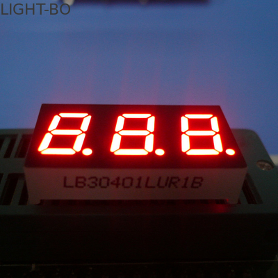 Good price 0.4 Inch Super Bright Red 7 Segment LED Display Triple Digit Common Anode online
