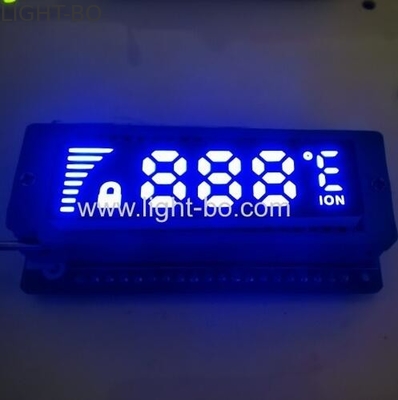 Ultra Thin Customized White Color 7 Segment LED Display Common Anode For Temperature Controller