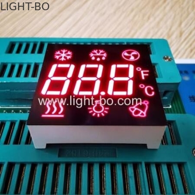 Ultra Red Customized Triple Digit 7 Segment LED Display Common Anode For Refrigerator Control