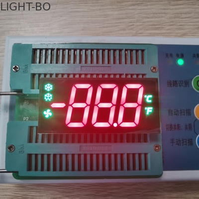 635nm Triple Digit LED Display 17mm Height For Refrigerator Controller