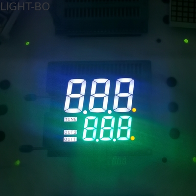 3 Digits Led 7 Segment Display Dual Line 120mcd 20mA For Instrument Panel