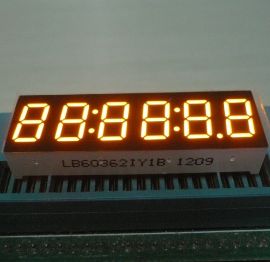 Ultra Bright Blue 6 Digit 7 Segment LED Display 0.32 Inch With Black ...