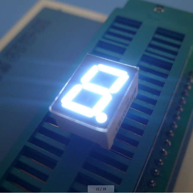 IC Compatible Single Digit 7 Segment Display Common Cathode Home Appliance