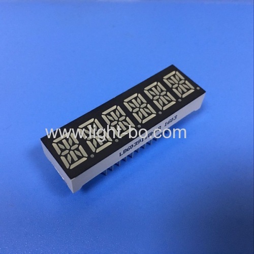 Ultra white 10mm Six digit 14 segment led display common anode for ...