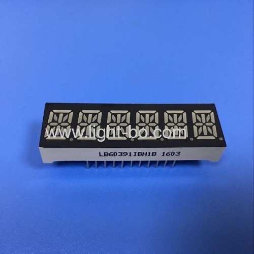 Ultra white 10mm Six digit 14 segment led display common anode for ...