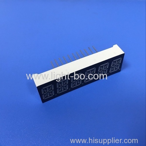 Ultra white 10mm Six digit 14 segment led display common anode for ...