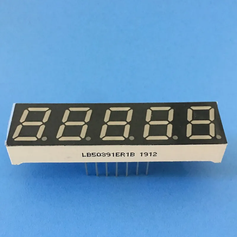 Super Bright Red 7 Segment LED Display 0.39inch 5 Digit Common Anode for Digital Frequency Convertor 4