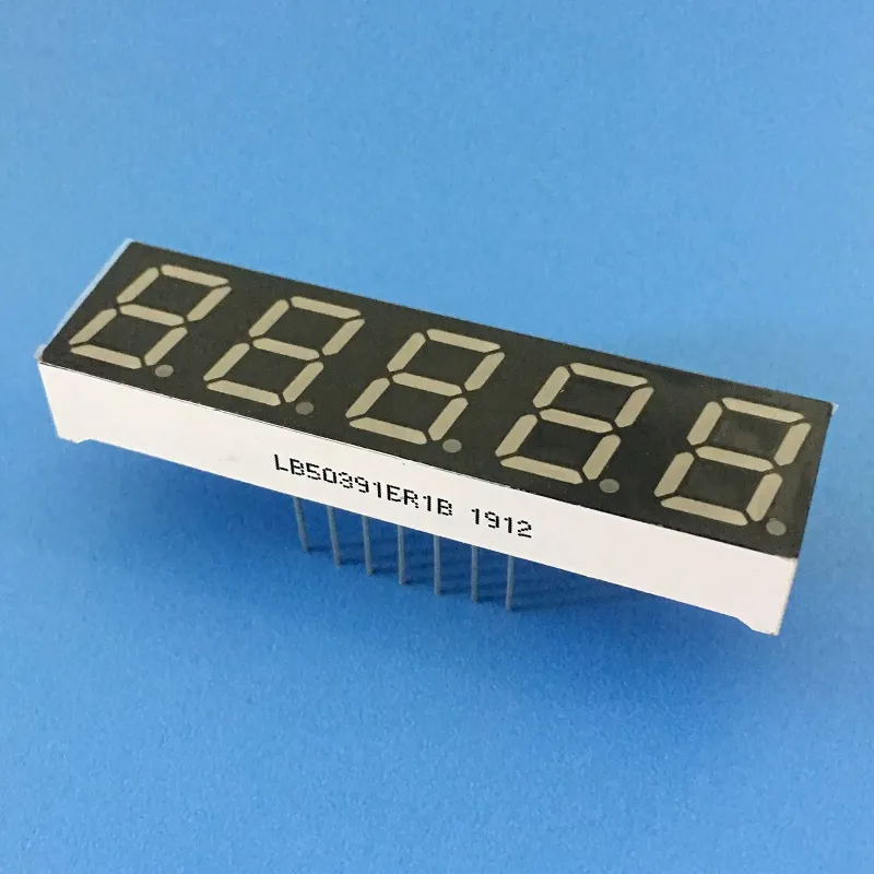 Super Bright Red 7 Segment LED Display 0.39inch 5 Digit Common Anode for Digital Frequency Convertor 5