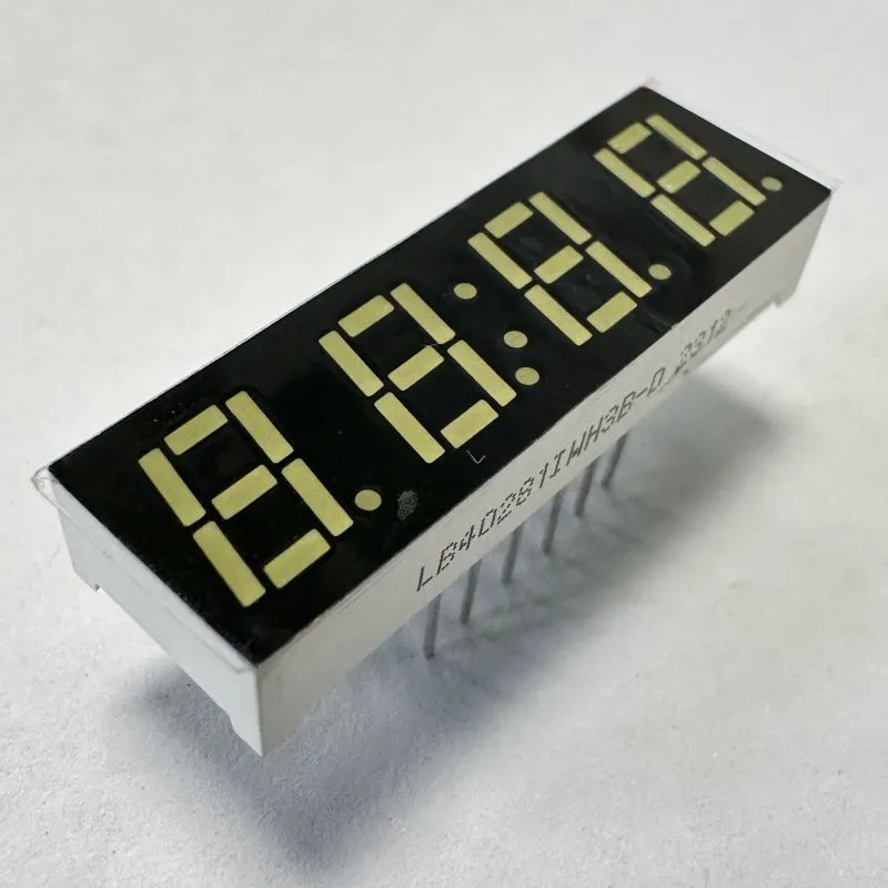 White LED Display 7mm 4 Digit 7segment Common Anode for Multimeter Panel 0