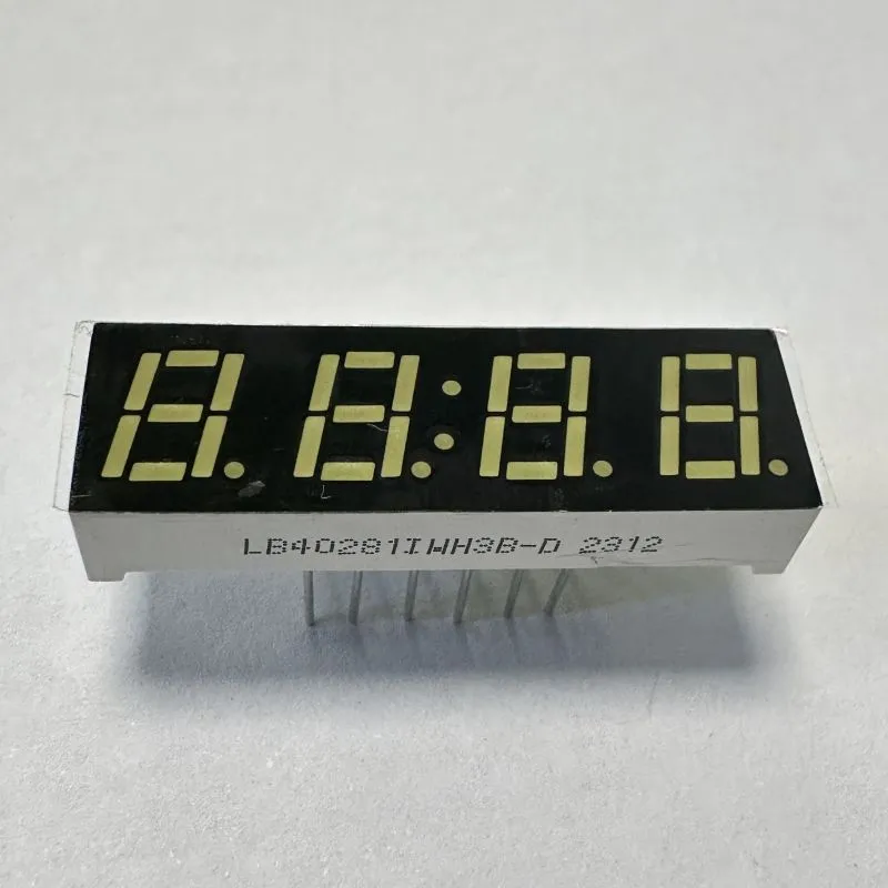 White LED Display 7mm 4 Digit 7segment Common Anode for Multimeter Panel 1