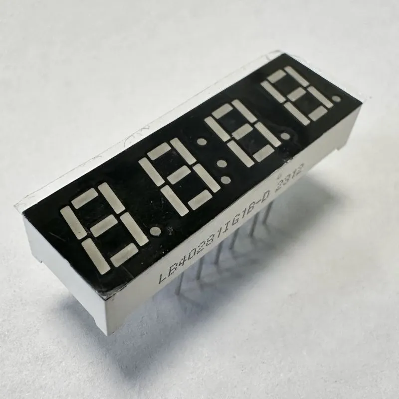 Green 4 Digit 7mm LED Display 7 Segment Common Anode for Temperature Controller 1