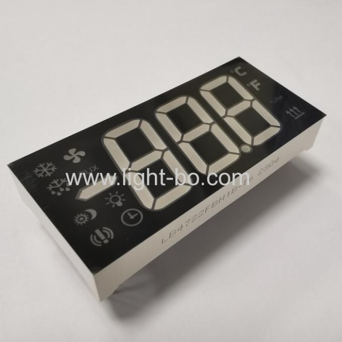 3 Digit 7 Segment LED Display - Ultra Blue Common Anode