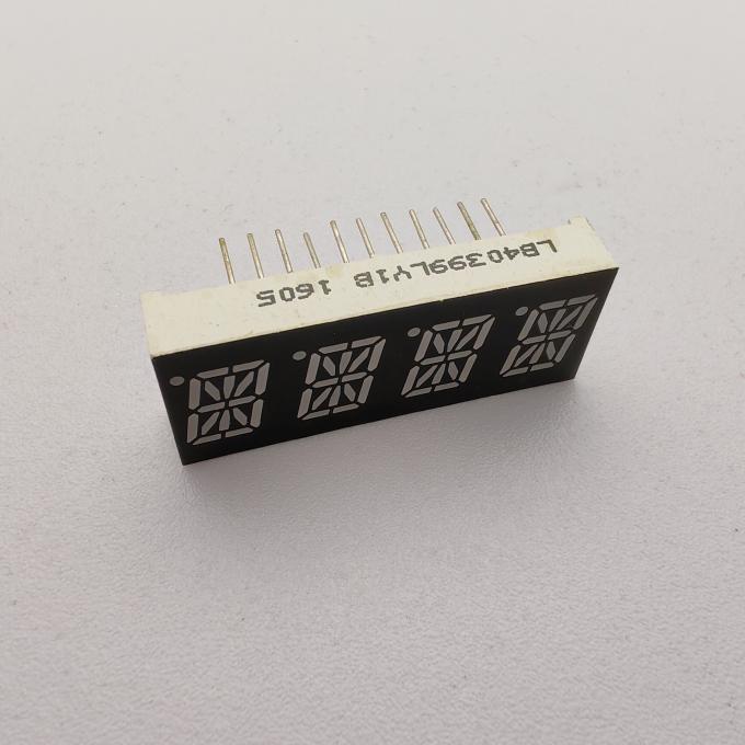 Ultra Bright Yellow 4 Digit 16 Segment Alphanumeric LED Display for ...