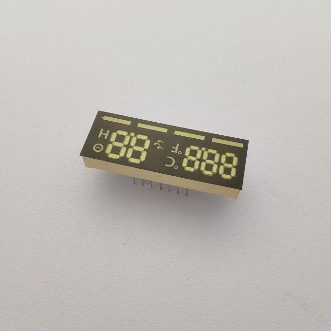 Ultra White/Red 7 Segment LED Clock Display Module for Automotive Time ...