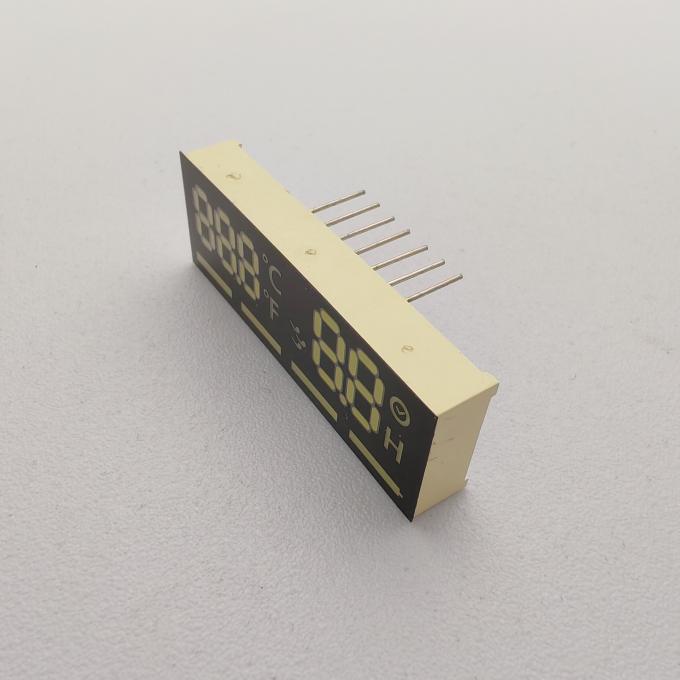 Ultra White/Red 7 Segment LED Clock Display Module for Automotive Time ...