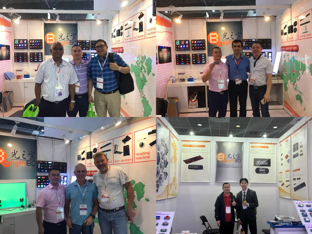 Custom Bright Multi-Color (Blue/White/Red) 7-Segment LED Display for Kitchen Hoods 6