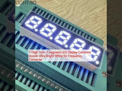 5 Digit 7mm 7 Segment LED Display Common Anode Ultra Bright White for Frequency Converter