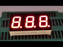 Triple Digit 7 Segment LED Display 0.4inch Ultra Bright Red for Temperature Indicator