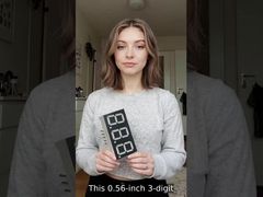 0.56-Inch (14.2mm) 3-Digit Common Cathode 7-Segment LED Display for Temperature Indicators