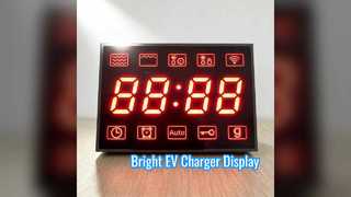Bright White LED Display for EV Chargers