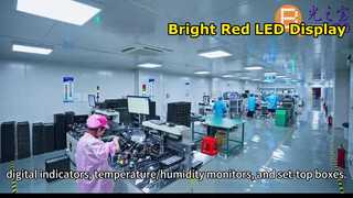 Ultra Red Dual Row 4 Digit 7 Segment LED Display common cathode for Temperature Humidity Contro