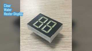 20mm White 7 Segment LED Display for Water Heaters