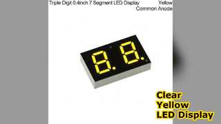 0.4 Inch Yellow 7 Segment LED Display