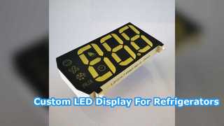 Custom LED Display for Refrigerator Temperature Control