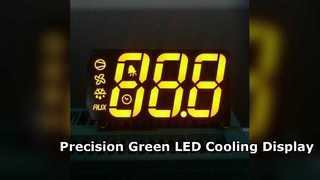 Custom Green LED Display for Precise Cooling Control
