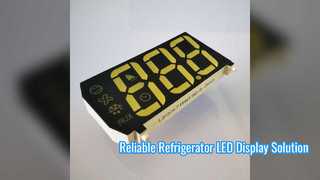 Custom Triple Digit LED Display for Refrigerator Control