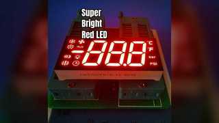 Red LED Display for Fridge Control