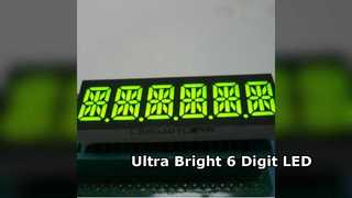 Custom 6 Digit 14 Segment LED Display for Instrument Panels